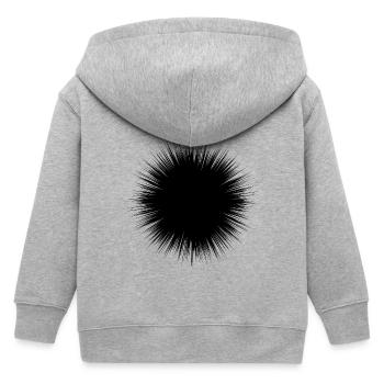 Forme géométrique - Veste à capuche enfant bio Stanley/Stella - gris chiné - Dos