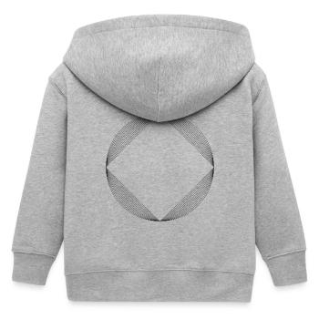 Forme géométrique - Veste à capuche enfant bio Stanley/Stella - gris chiné - Dos