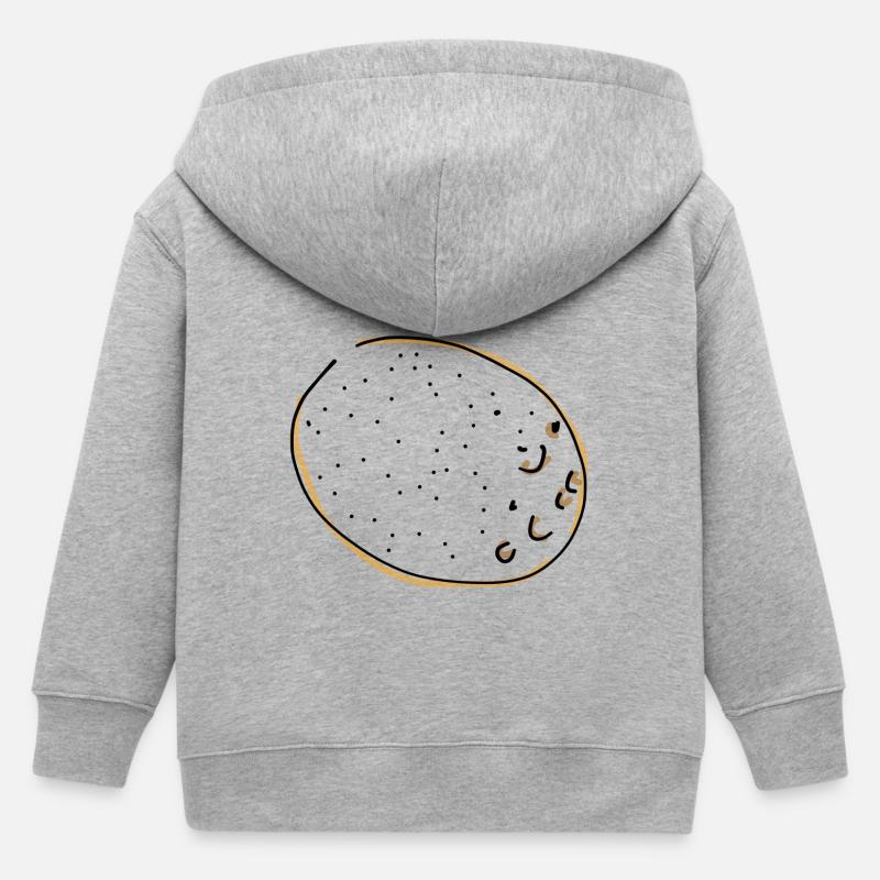 pomme de terre - Veste à capuche enfant bio Stanley/Stella - gris chiné