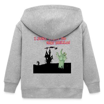 Zombie - Kinder Organic Kapuzenjacke Mini Cultivator von Stanley/Stella - Grau meliert - Hinten