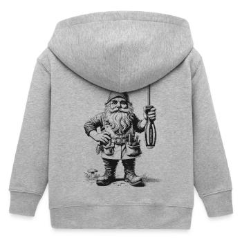 Électricien - Veste à capuche enfant bio Stanley/Stella - gris chiné - Dos