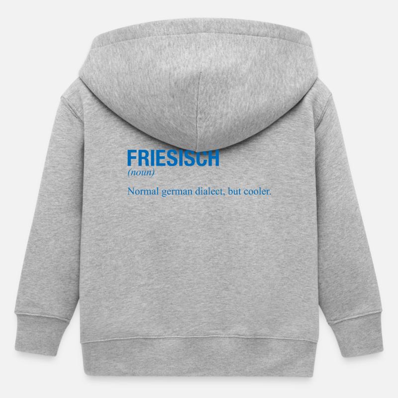FRISON - Veste à capuche enfant bio Stanley/Stella - gris chiné
