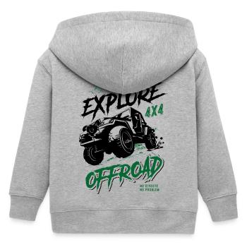 Explore - Véhicules tout-terrain - 4x4 - Veste à capuche enfant bio Stanley/Stella - gris chiné - Dos