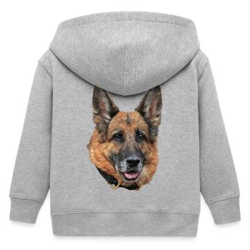 Chien de berger - Veste à capuche enfant bio Stanley/Stella - gris chiné - Dos