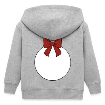 Weihnachtskugel  - Kinder Organic Kapuzenjacke Mini Cultivator von Stanley/Stella - Grau meliert - Hinten