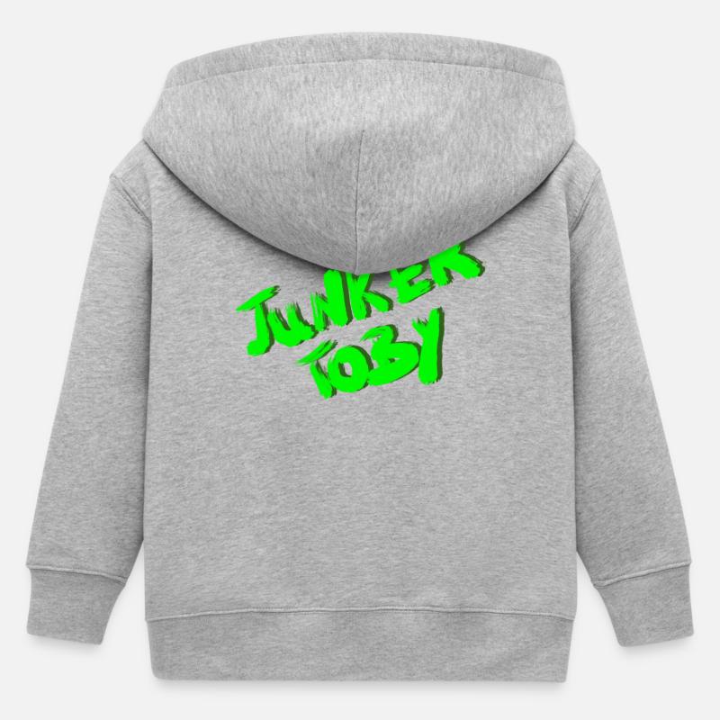 Junker Toby - Veste à capuche enfant bio Stanley/Stella - gris chiné