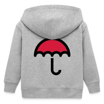 Symbole d'icône parapluie - Veste à capuche enfant bio Stanley/Stella - gris chiné - Dos
