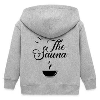 Sauna Wellness Spa - Kinder Organic Kapuzenjacke Mini Cultivator von Stanley/Stella - Grau meliert - Hinten