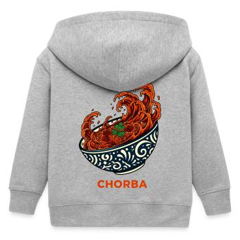 Dynamische Chorba-Suppenschüssel - Kinder Organic Kapuzenjacke Mini Cultivator von Stanley/Stella - Grau meliert - Hinten