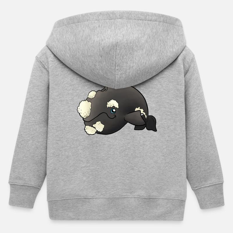 Petit sud Glattwal (Südkapper) - Veste à capuche enfant bio Stanley/Stella - gris chiné