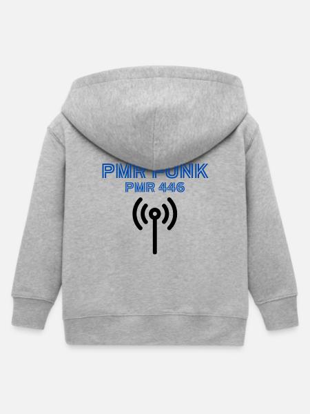PMR FUNK Operator - Kinder Organic Kapuzenjacke Mini Cultivator von Stanley/Stella - Grau meliert