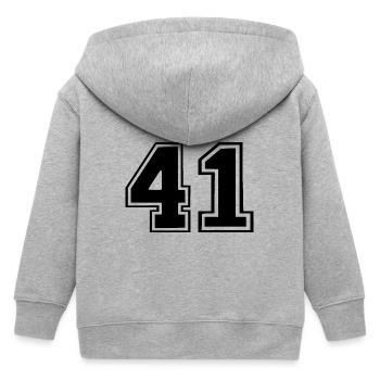 41 - Kinder Organic Kapuzenjacke Mini Cultivator von Stanley/Stella - Grau meliert - Hinten