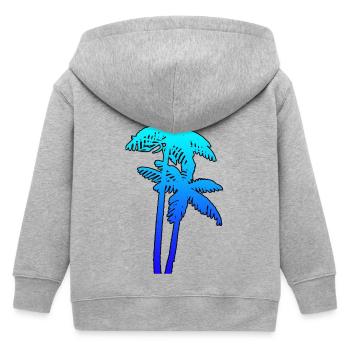 PALMS - Kinder Organic Kapuzenjacke Mini Cultivator von Stanley/Stella - Grau meliert - Hinten