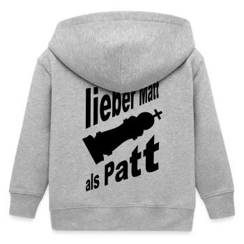 schach - Kinder Organic Kapuzenjacke Mini Cultivator von Stanley/Stella - Grau meliert - Hinten