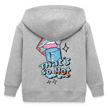 Bouche chaude avec de la glace - Veste à capuche enfant bio Stanley/Stella - gris chiné - Dos
