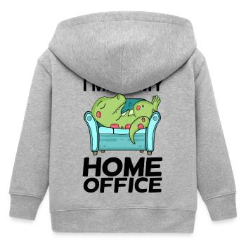 Home Office - Kinder Organic Kapuzenjacke Mini Cultivator von Stanley/Stella - Grau meliert - Hinten