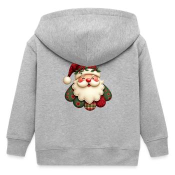 Kuscheliger Weihnachtsmann - Kinder Organic Kapuzenjacke Mini Cultivator von Stanley/Stella - Grau meliert - Hinten