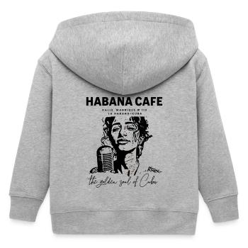 Havana Cafe Retro Gold Logo - Veste à capuche enfant bio Stanley/Stella - gris chiné - Dos