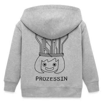 Processus avec Tech Crown - Veste à capuche enfant bio Stanley/Stella - gris chiné - Dos