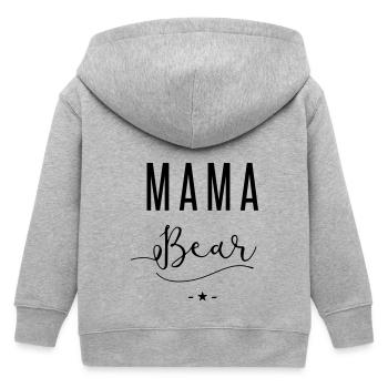 mama bear - Kinder Organic Kapuzenjacke Mini Cultivator von Stanley/Stella - Grau meliert - Hinten