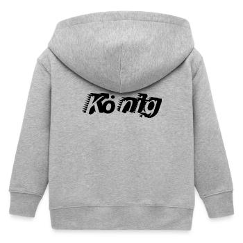  König - Kinder Organic Kapuzenjacke Mini Cultivator von Stanley/Stella - Grau meliert - Hinten