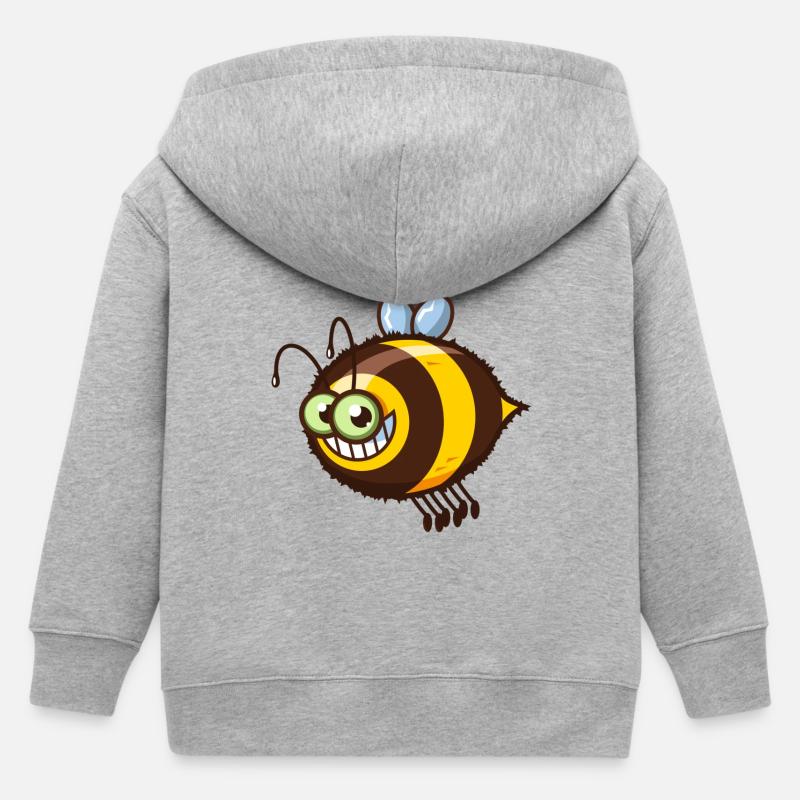 vl073c_hummel_4c - Veste à capuche enfant bio Stanley/Stella - gris chiné