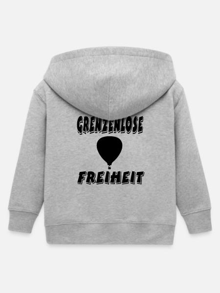 Ballon - Kinder Organic Kapuzenjacke Mini Cultivator von Stanley/Stella - Grau meliert