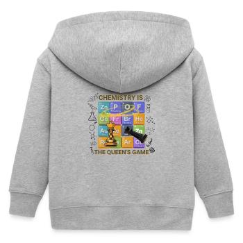 Chemie ist das Spiel der Königin T-Shirt – periodisch - Kinder Organic Kapuzenjacke Mini Cultivator von Stanley/Stella - Grau meliert - Hinten