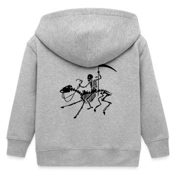 Mort - Veste à capuche enfant bio Stanley/Stella - gris chiné - Dos