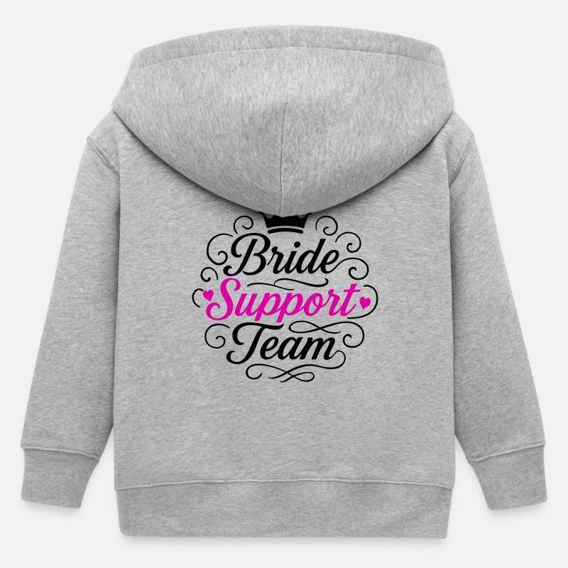 Équipe de soutien à la mariée - Veste à capuche enfant bio Stanley/Stella - gris chiné