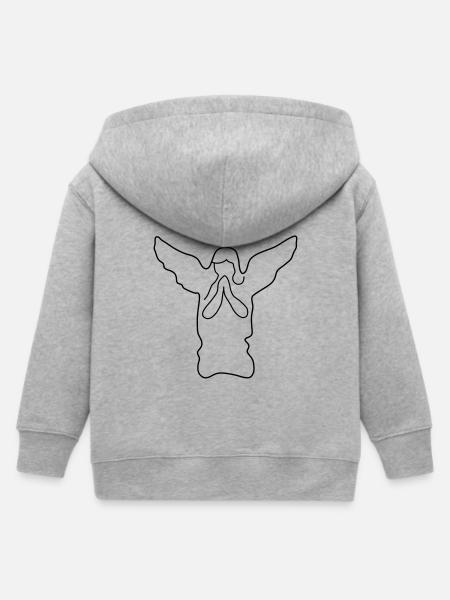 engel - Kinder Organic Kapuzenjacke Mini Cultivator von Stanley/Stella - Grau meliert