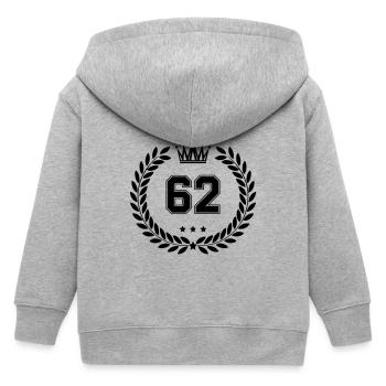 Armoiries 62 - Veste à capuche enfant bio Stanley/Stella - gris chiné - Dos
