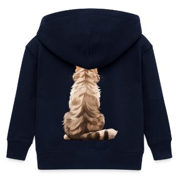 Singapura - Kinder Organic Kapuzenjacke Mini Cultivator von Stanley/Stella - Navy - Hinten
