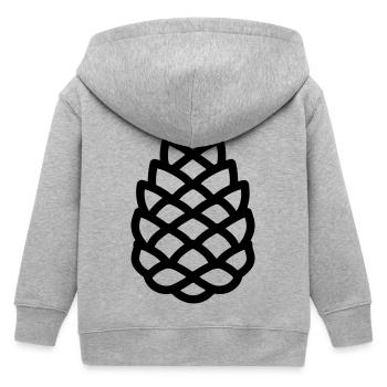 Pomme de Pin - Veste à capuche enfant bio Stanley/Stella - gris chiné - Dos