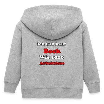 Arbeitslose - Kinder Organic Kapuzenjacke Mini Cultivator von Stanley/Stella - Grau meliert - Hinten