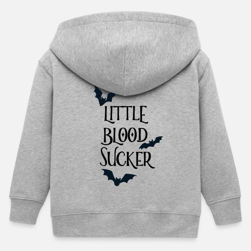 Petit suceur de sang - Veste à capuche enfant bio Stanley/Stella - gris chiné
