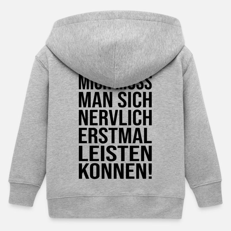 Lustiger Spruch Bild Witzig Humor Geschenkidee - Kinder Organic Kapuzenjacke Mini Cultivator von Stanley/Stella - Grau meliert