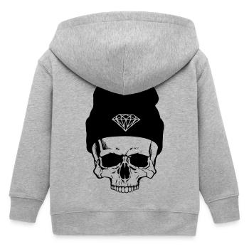 Hipster - Kinder Organic Kapuzenjacke Mini Cultivator von Stanley/Stella - Grau meliert - Hinten