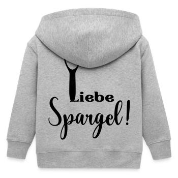 Liebe Spargel Gemüseschäler - Kinder Organic Kapuzenjacke Mini Cultivator von Stanley/Stella - Grau meliert - Hinten