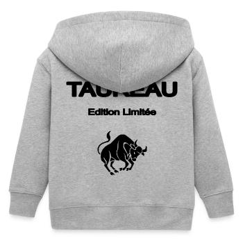 TAUREAU ELEGANT SIGNE ASTROLOGIQUE - Veste à capuche enfant bio Stanley/Stella - gris chiné - Dos
