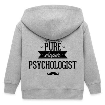 100 percent pure super Psychologe - Kinder Organic Kapuzenjacke Mini Cultivator von Stanley/Stella - Grau meliert - Hinten