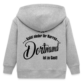 Dortmund - Kinder Organic Kapuzenjacke Mini Cultivator von Stanley/Stella - Grau meliert - Hinten
