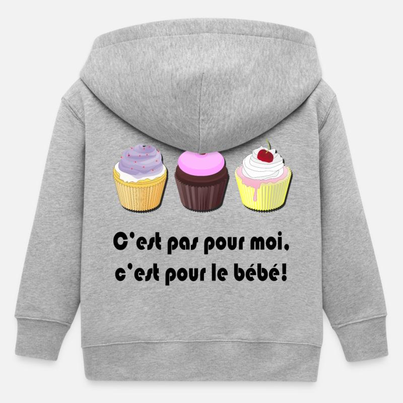 pour le bébé - Veste à capuche enfant bio Stanley/Stella - gris chiné