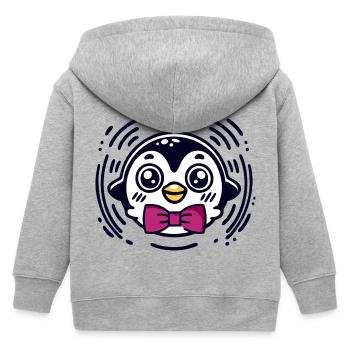 Pingouin rebondissant NA304 - Veste à capuche enfant bio Stanley/Stella - gris chiné - Dos