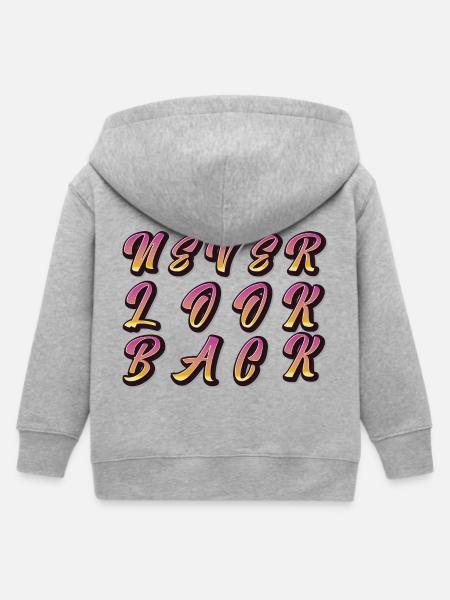 never look back - Kinder Organic Kapuzenjacke Mini Cultivator von Stanley/Stella - Grau meliert