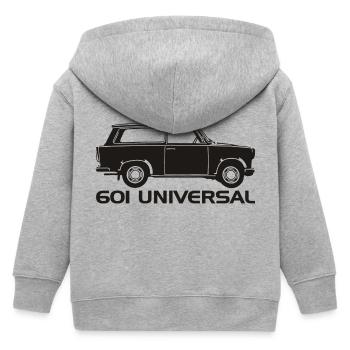  601 Kombi Trabi - Kinder Organic Kapuzenjacke Mini Cultivator von Stanley/Stella - Grau meliert - Hinten