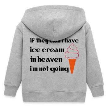 Ice Cream - Kinder Organic Kapuzenjacke Mini Cultivator von Stanley/Stella - Grau meliert - Hinten