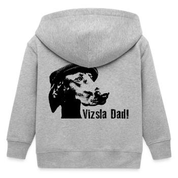 Magyar Vizsla Dad - Kinder Organic Kapuzenjacke Mini Cultivator von Stanley/Stella - Grau meliert - Hinten