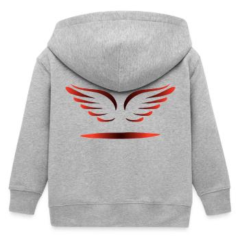 ENGELSFLÜGEL - Kinder Organic Kapuzenjacke Mini Cultivator von Stanley/Stella - Grau meliert - Hinten