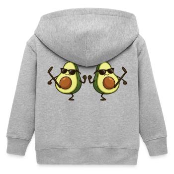 avocado karate 2 - Kinder Organic Kapuzenjacke Mini Cultivator von Stanley/Stella - Grau meliert - Hinten